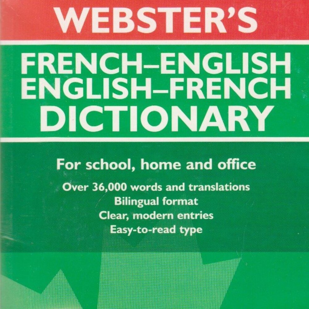 English and French Canadian paperback dictionary